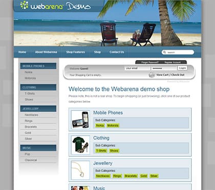 Free Demo of Webarena Shop Here!